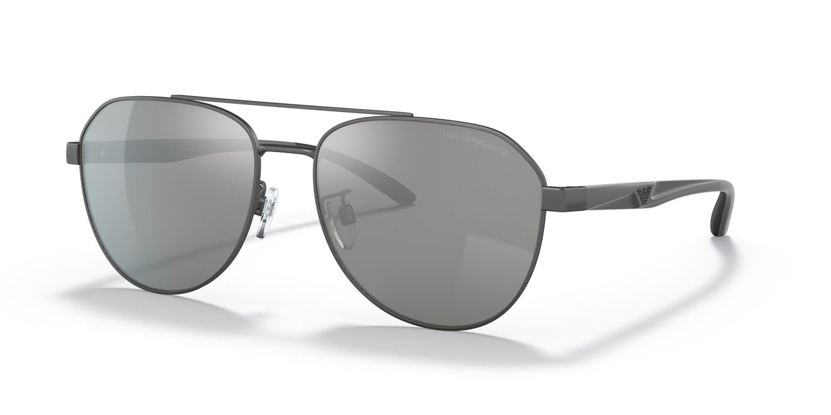 Emporio Armani  0EA2129D 3003Z3 59 Matte Gunmetal/ Polar Grey Mirror Silver 59 / Plastic / Plastic