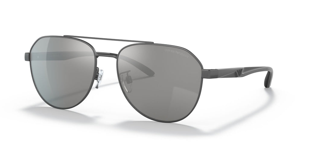 Emporio Armani  0EA2129D 3003Z3 59 Matte Gunmetal/ Polar Grey Mirror Silver 59 / Plastic / Plastic