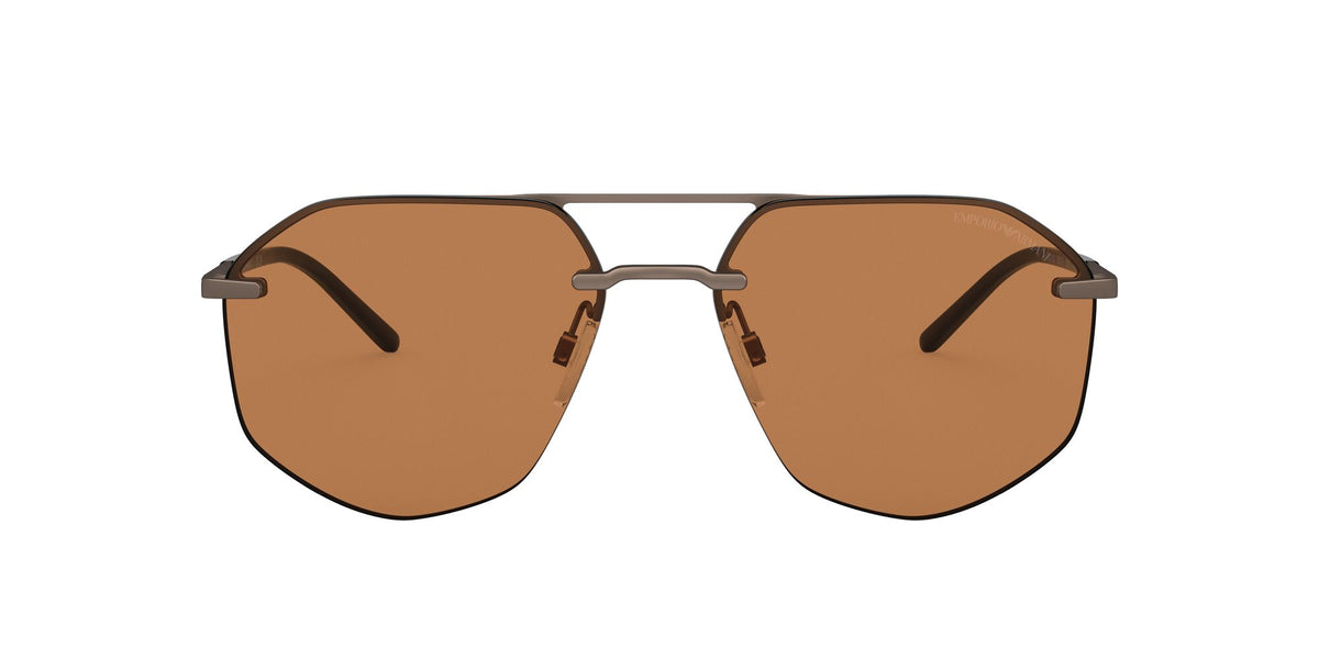 Emporio Armani EA 2132 Matte Bronze / Brown 59 / Polyamide / Metal / Metal