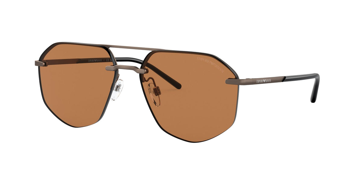 Emporio Armani EA 2132 Matte Bronze / Brown 59 / Polyamide / Metal / Metal