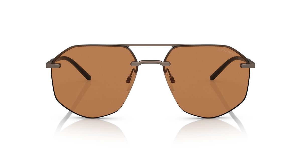 Emporio Armani EA 2132 Matte Bronze / Brown 59 / Polyamide / Metal / Metal