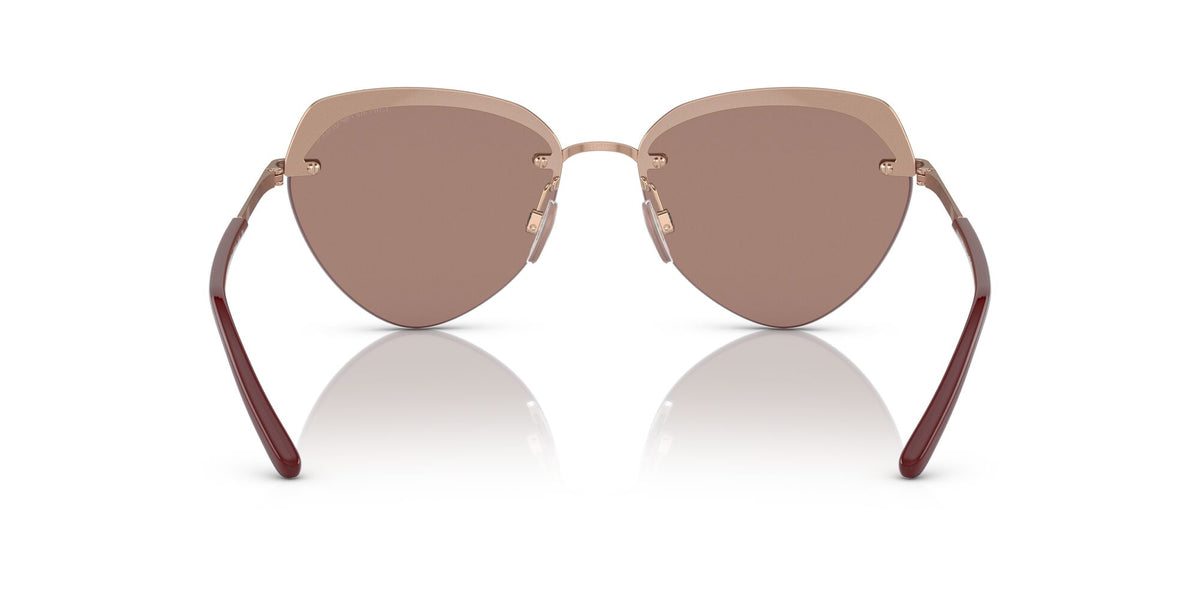 Emporio Armani EA 2133 Shiny Rose Gold / Brown Mirror Rose Gold 57 / Polyamide / Metal / Metal