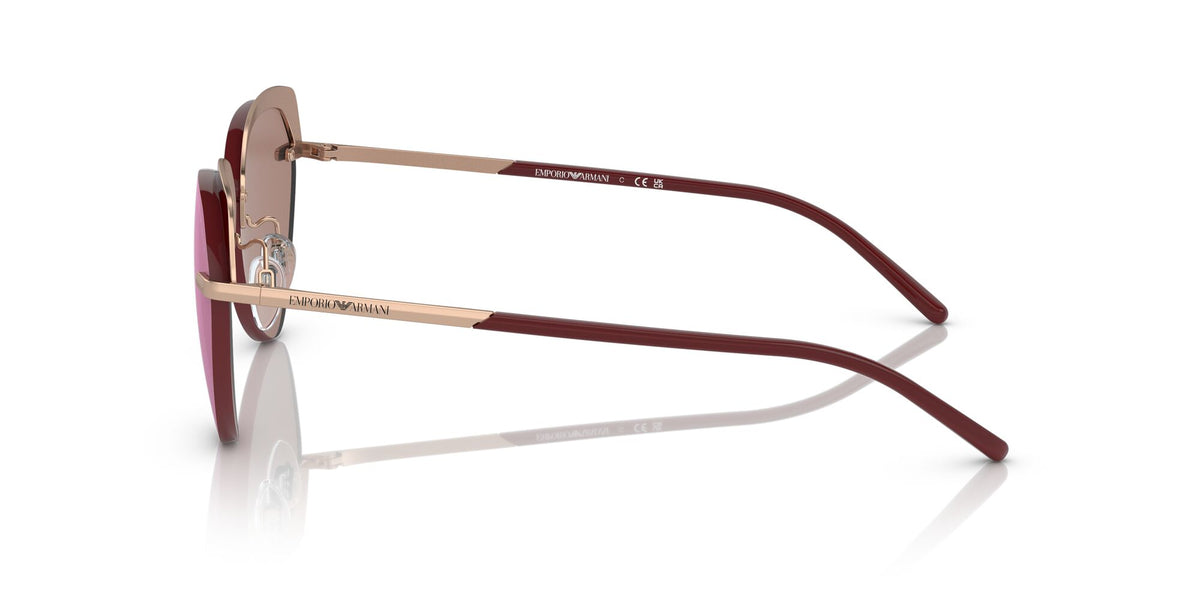 Emporio Armani EA 2133 Shiny Rose Gold / Brown Mirror Rose Gold 57 / Plastic