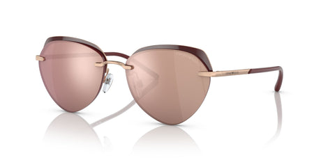 Emporio Armani EA 2133 Shiny Rose Gold / Brown Mirror Rose Gold 57 / Polyamide / Metal / Metal