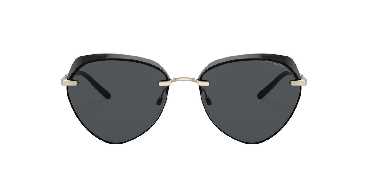 Emporio Armani EA 2133 Shiny Pale Gold / Dark Grey 57 / Polyamide / Metal / Metal