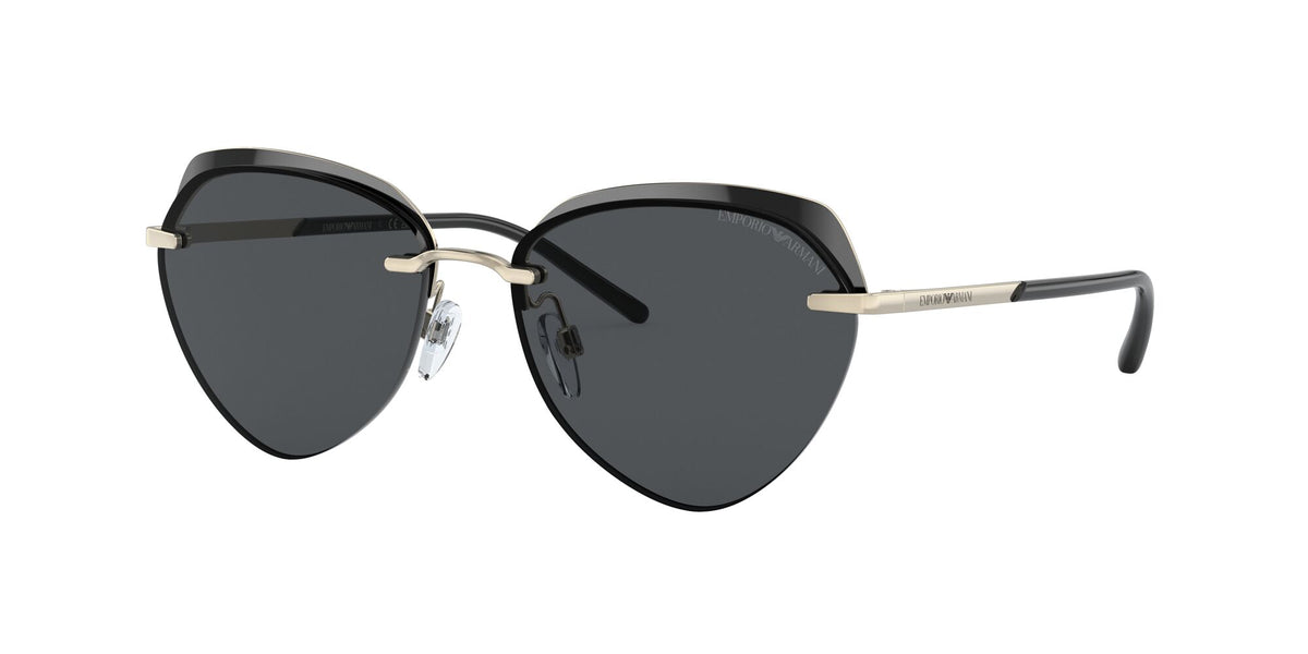 Emporio Armani EA 2133 Shiny Pale Gold / Dark Grey 57 / Polyamide / Metal / Metal