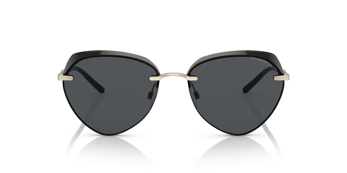 Emporio Armani EA 2133 Shiny Pale Gold / Dark Grey 57 / Polyamide / Metal / Metal