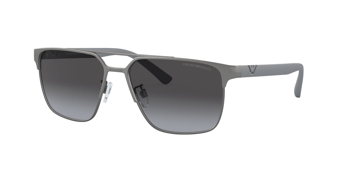 Emporio Armani EA 2134 Matte Gunmetal / Gradient Grey 58 / Polycarbonate / Metal / Metal