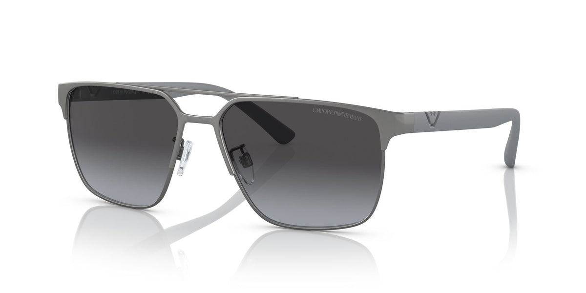 Emporio Armani EA 2134 Matte Gunmetal / Gradient Grey 58 / Polycarbonate / Metal / Metal
