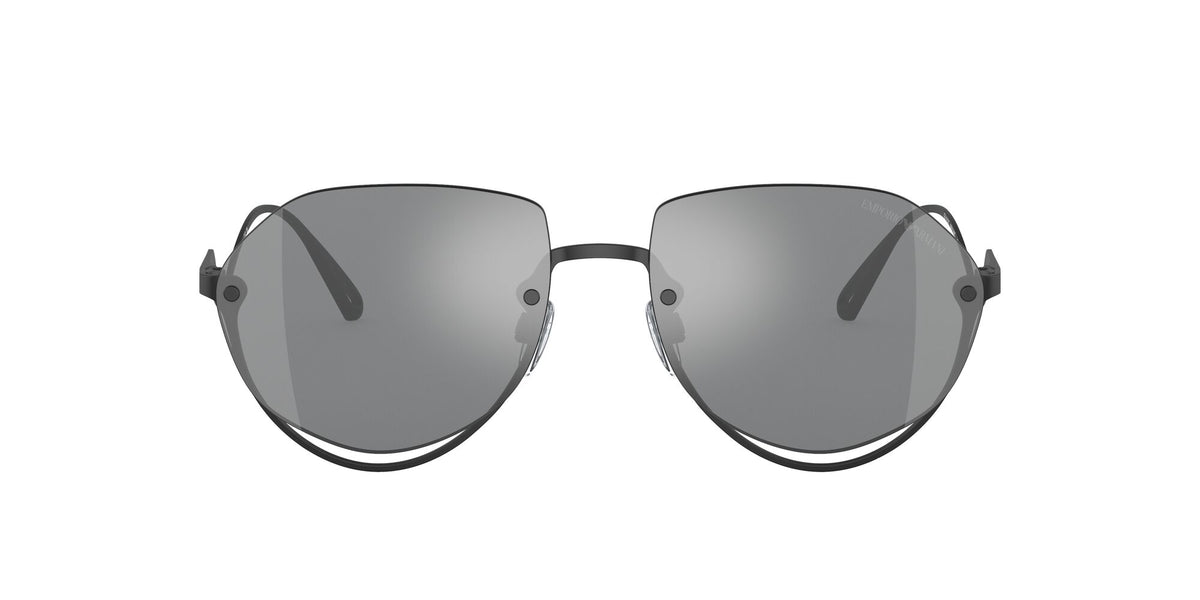 Emporio Armani EA 2137 Matte Black / Grey Mirror Silver 56 / Plastic