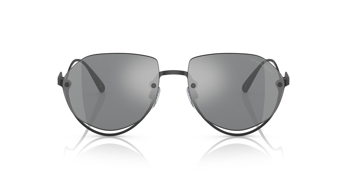 Emporio Armani EA 2137 Matte Black / Grey Mirror Silver 56 / Polyamide / Metal / Metal