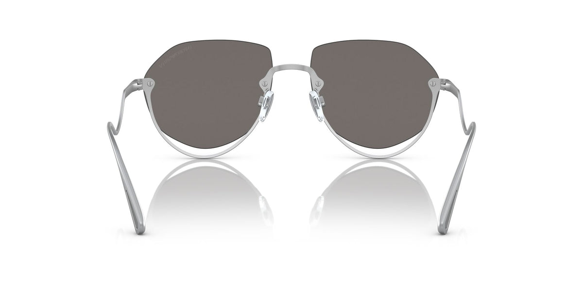 Emporio Armani EA 2137 Matte Silver / Light Grey Mirror Silver 56 / Plastic