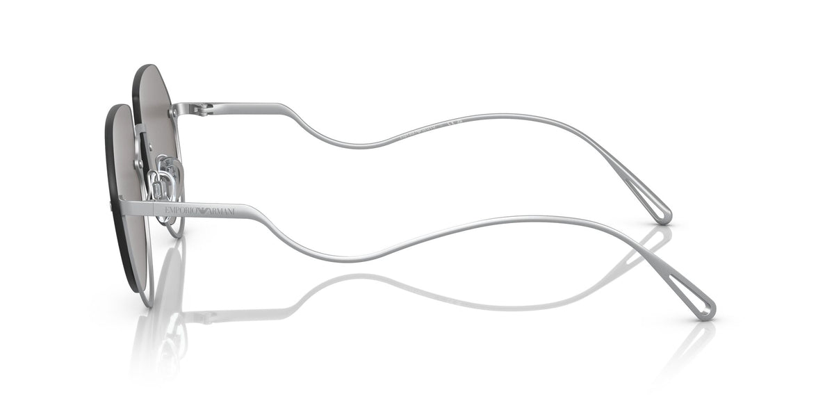 Emporio Armani EA 2137 Matte Silver / Light Grey Mirror Silver 56 / Plastic