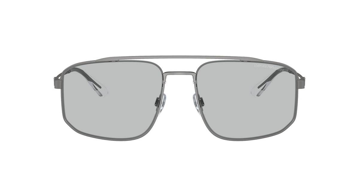 Emporio Armani  0EA2139 300387 57 Matte Gunmetal/ Light Grey 57 / Polyamide / Metal / Metal