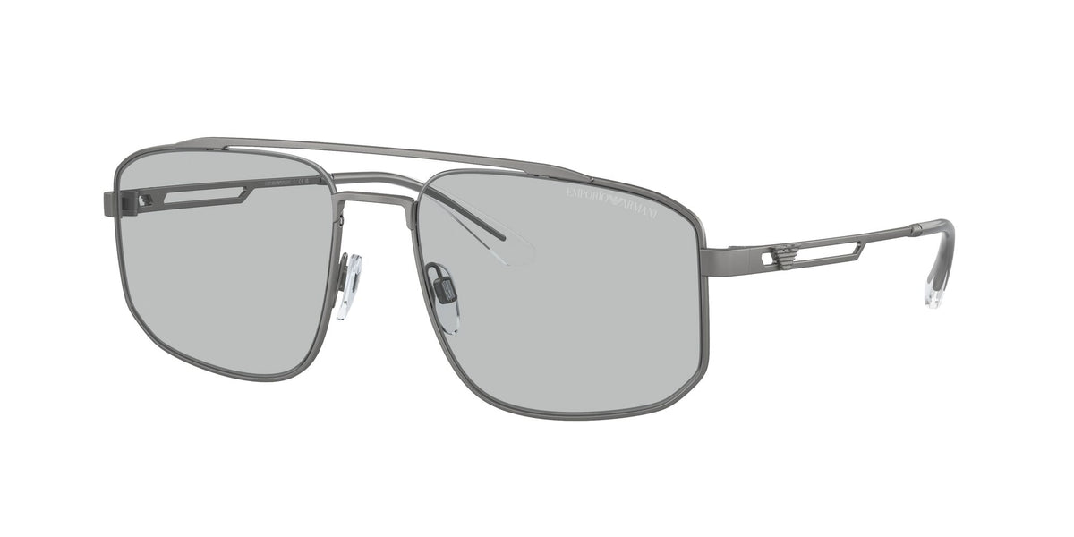 Emporio Armani  0EA2139 300387 57 Matte Gunmetal/ Light Grey 57 / Polyamide / Metal / Metal