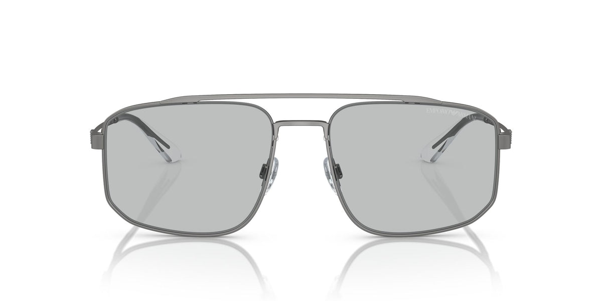 Emporio Armani  0EA2139 300387 57 Matte Gunmetal/ Light Grey 57 / Polyamide / Metal / Metal
