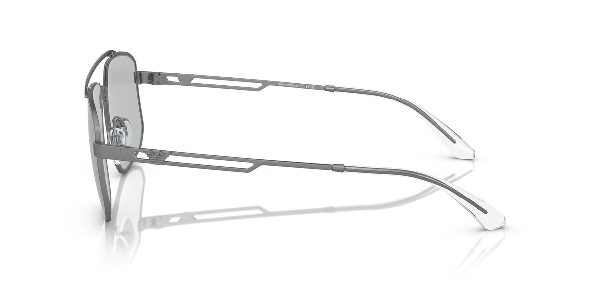 Emporio Armani  0EA2139 300387 57 Matte Gunmetal/ Light Grey 57 / Polyamide / Metal / Metal