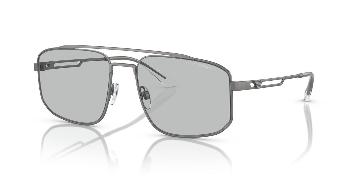 Emporio Armani  0EA2139 300387 57 Matte Gunmetal/ Light Grey 57 / Polyamide / Metal / Metal