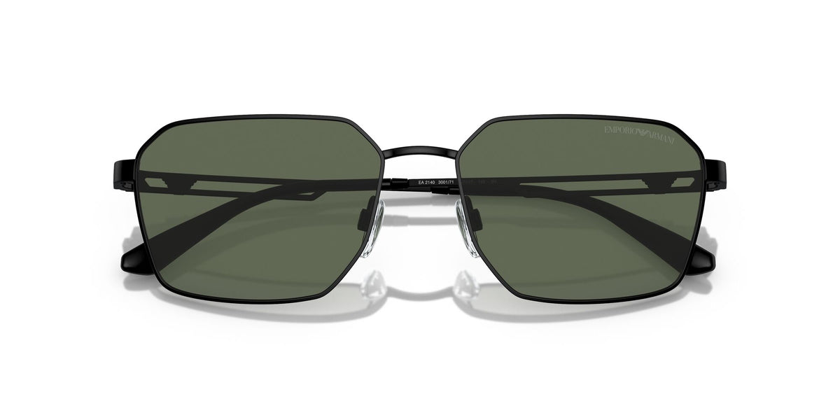 Emporio Armani  0EA2140 300171 57 Matte Black/ Dark Green 57 / Polycarbonate / Metal / Metal