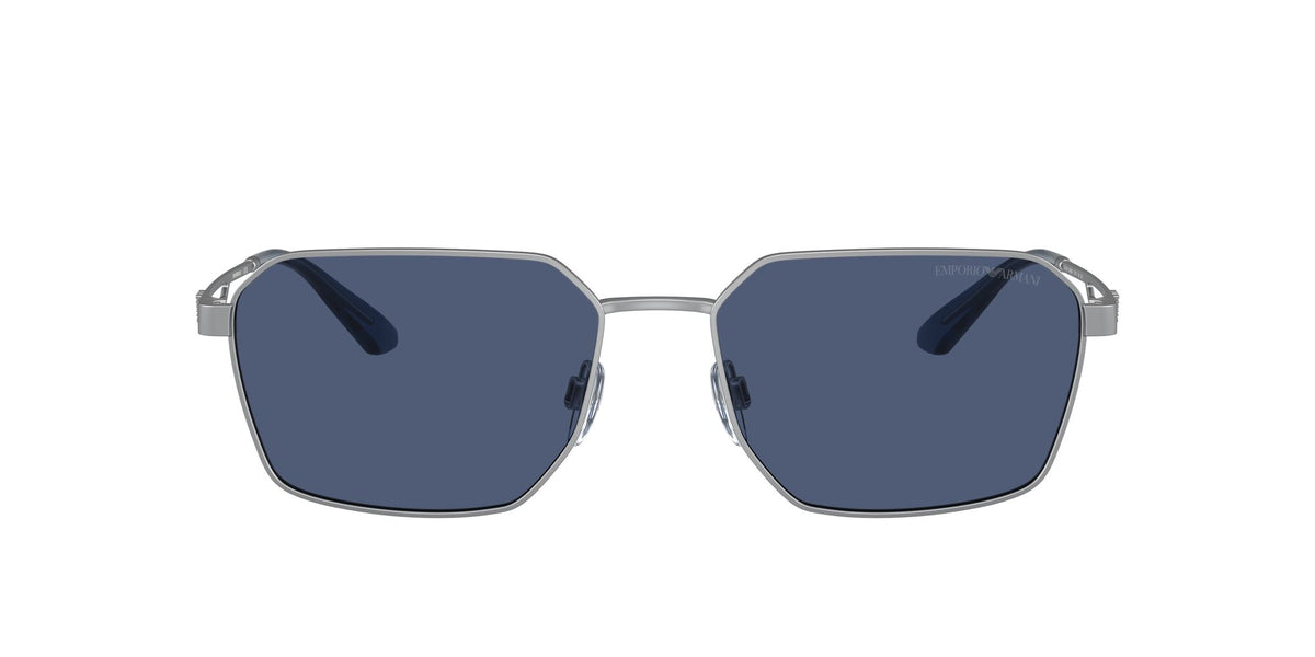 Emporio Armani  0EA2140 304580 57 Matte Silver/ Dark Blue 57 / Polycarbonate / Metal / Metal