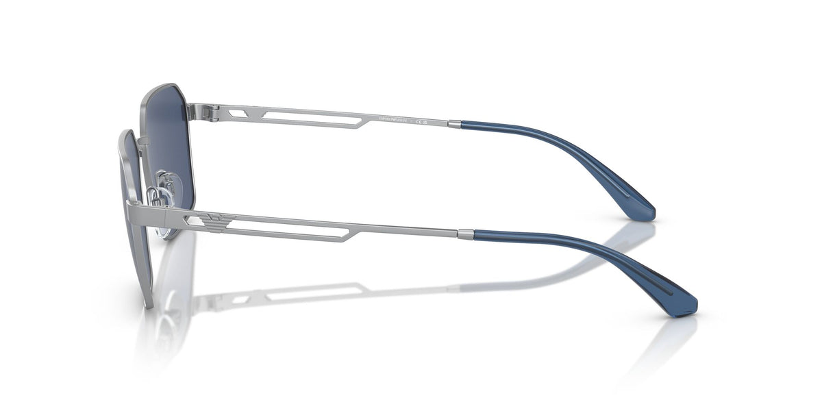 Emporio Armani  0EA2140 304580 57 Matte Silver/ Dark Blue 57 / Polycarbonate / Metal / Metal