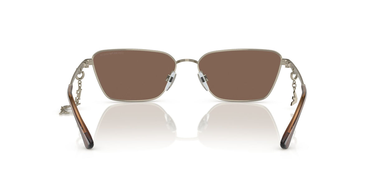 Emporio Armani  0EA2141 301373 56 Shiny Pale Gold/ Dark Brown 56 / Polycarbonate / Metal / Metal