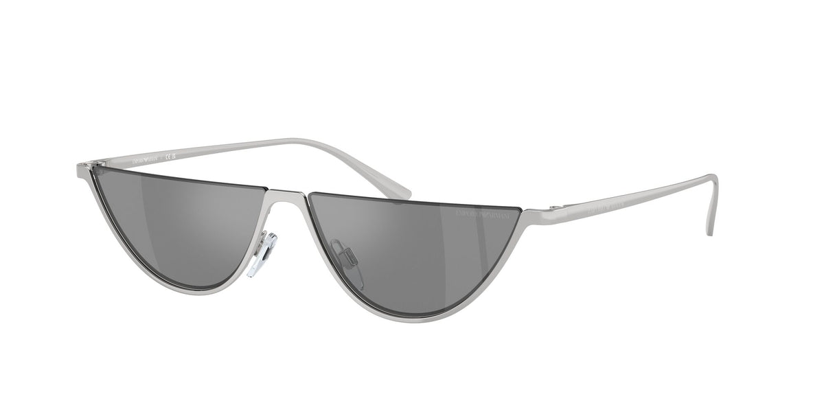 Emporio Armani  0EA2143 30156G 57 Shiny Silver/ Grey Mirror Silver 57 / Polycarbonate / Metal / Metal