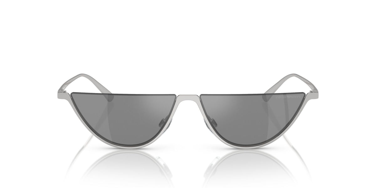 Emporio Armani  0EA2143 30156G 57 Shiny Silver/ Grey Mirror Silver 57 / Polycarbonate / Metal / Metal
