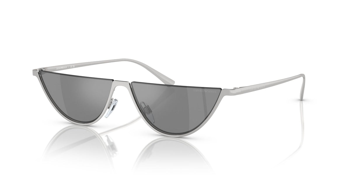 Emporio Armani  0EA2143 30156G 57 Shiny Silver/ Grey Mirror Silver 57 / Polycarbonate / Metal / Metal