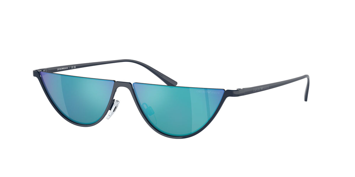 Emporio Armani  0EA2143 301925 57 Shiny Blue/ Green Mirror Light Blue 57 / Polycarbonate / Metal / Metal
