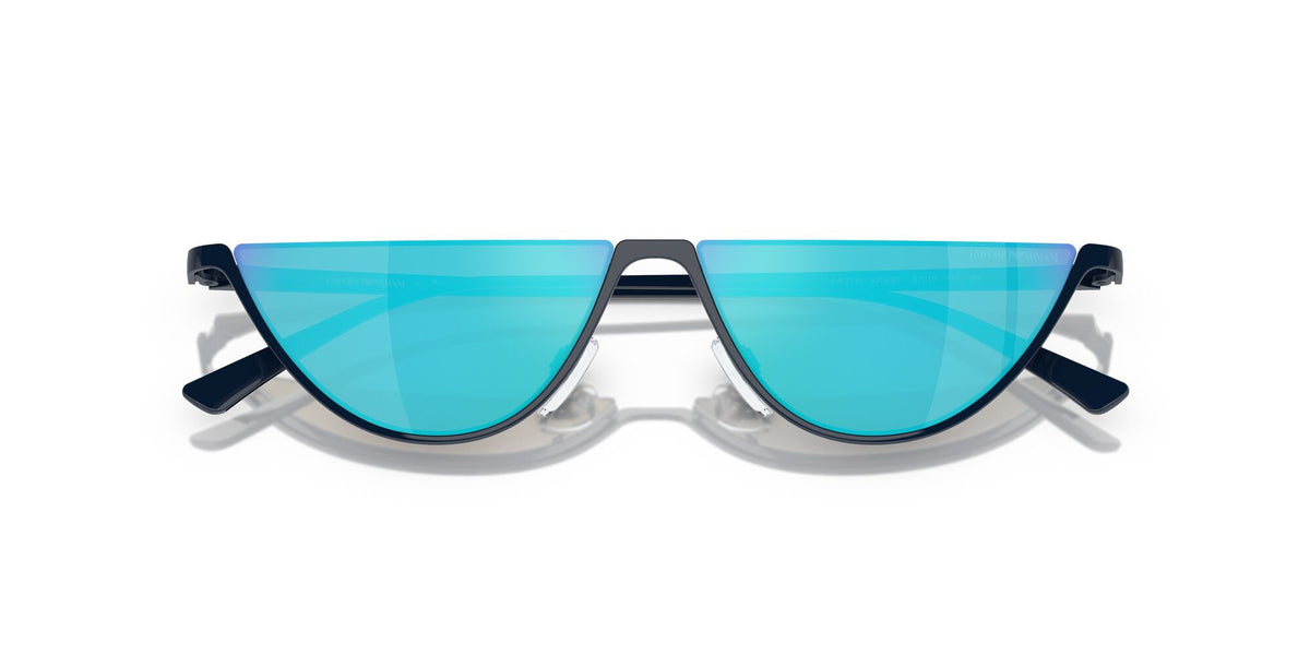 Emporio Armani  0EA2143 301925 57 Shiny Blue/ Green Mirror Light Blue 57 / Polycarbonate / Metal / Metal