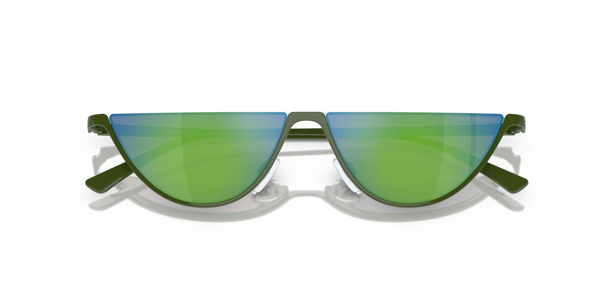 Emporio Armani  0EA2143 33488N 57 Shiny Green/ Green Mirror Green 57 / Polycarbonate / Metal / Metal