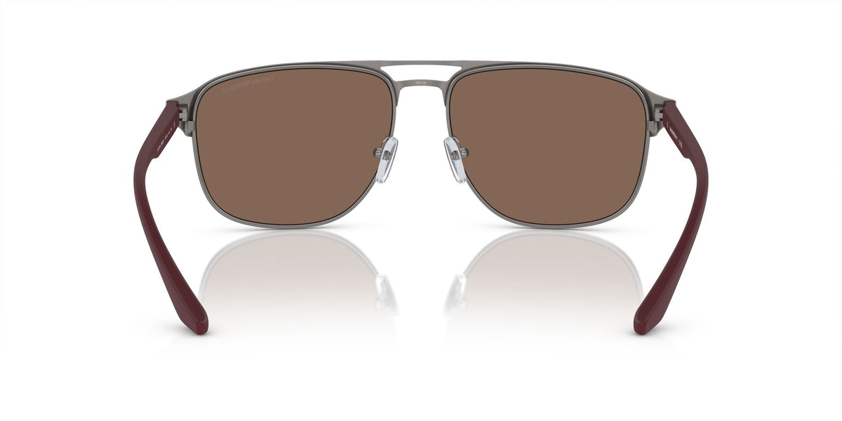 Emporio Armani  0EA2144 336673 60 Matte Gunmetal/Bordeaux/ Dark Brown 60 / Polycarbonate / Metal / Injected