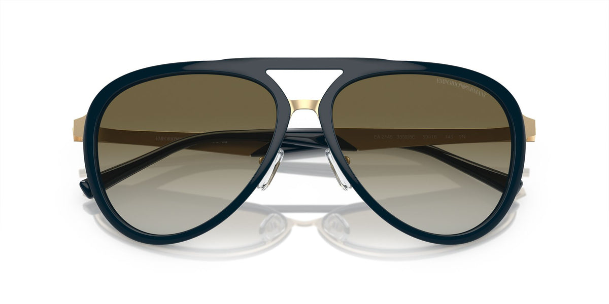 Emporio Armani  0EA2145 33598E 59 Shiny Transparent Green/ Gradient Green 59 / Polycarbonate / Metal / Metal