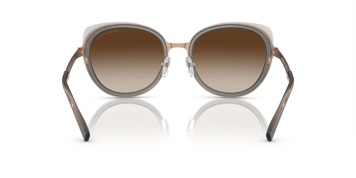 Emporio Armani  0EA2146 336113 53 Shiny Rose Gold/ Gradient Brown 53 / Polycarbonate / Metal / Metal
