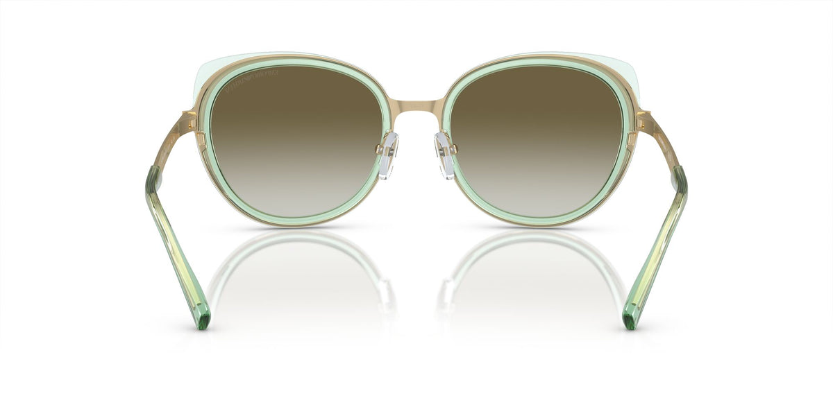 Emporio Armani  0EA2146 33638E 53 Shiny Pale Gold/ Gradient Green 53 / Polycarbonate / Metal / Metal