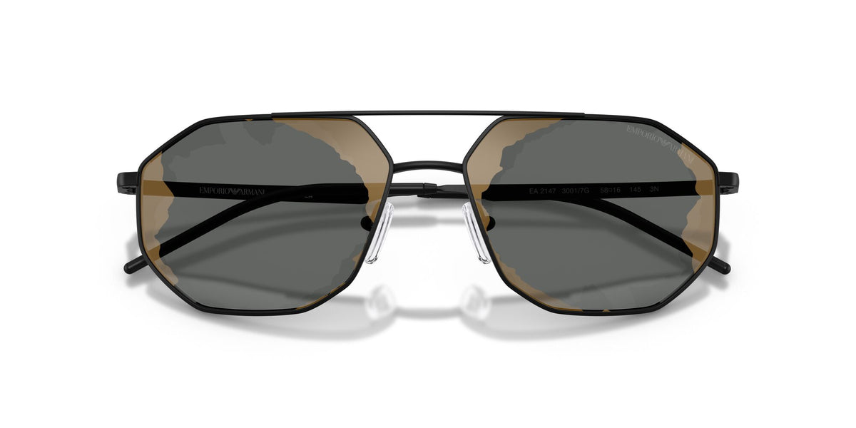 Emporio Armani 0EA2147 30017G 58 Matte Black/ Black Red Mirror