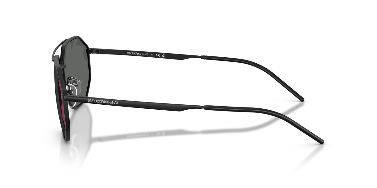 Emporio Armani 0EA2147 30017G 58 Matte Black/ Black Red Mirror
