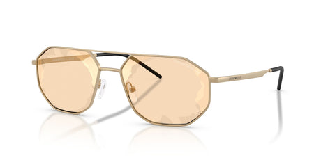 Emporio Armani 0EA2147 30027L 58 Matte Pale Gold/ Brown Mirror Gold