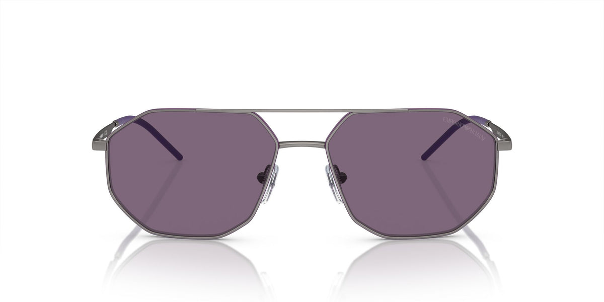 Emporio Armani  0EA2147 30031A 58 Matte Gunmetal/ Violet 58 / Polycarbonate / Metal / Metal