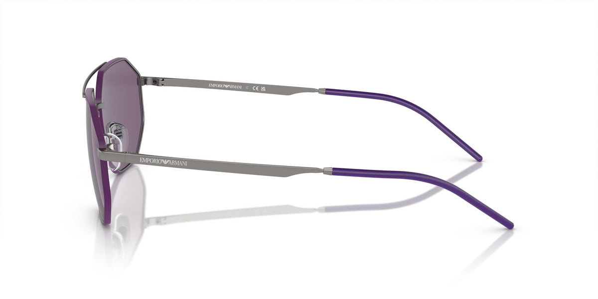 Emporio Armani  0EA2147 30031A 58 Matte Gunmetal/ Violet 58 / Polycarbonate / Metal / Metal