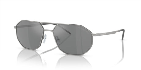 Emporio Armani  0EA2147 30456G 58 Matte Silver/ Grey Mirror Silver 58 / Polycarbonate / Metal / Metal