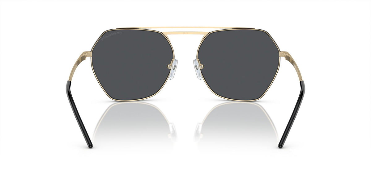 Emporio Armani  0EA2148 301387 56 Shiny Pale Gold/ Dark Grey 56 / Polycarbonate / Metal / Metal