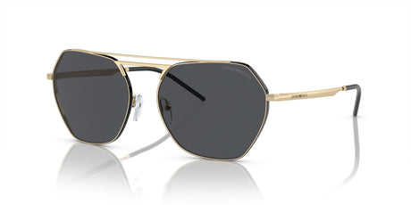 Emporio Armani  0EA2148 301387 56 Shiny Pale Gold/ Dark Grey 56 / Polycarbonate / Metal / Metal
