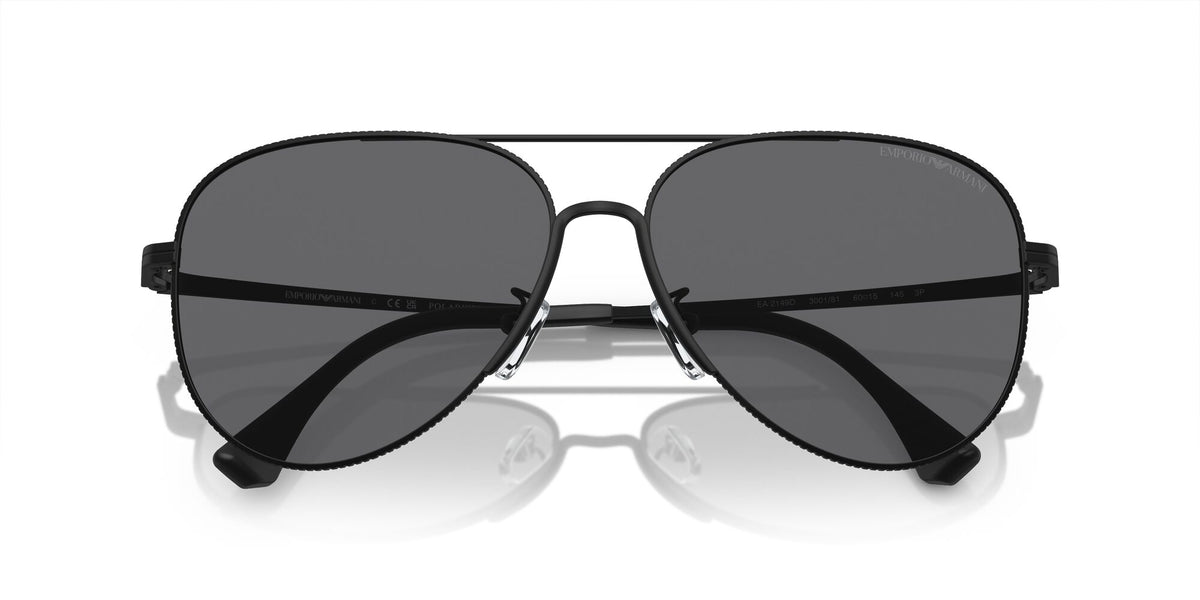 Emporio Armani  0EA2149D 300181 60 Matte Black/ Polarized Grey 60 / Polycarbonate / Metal / Metal