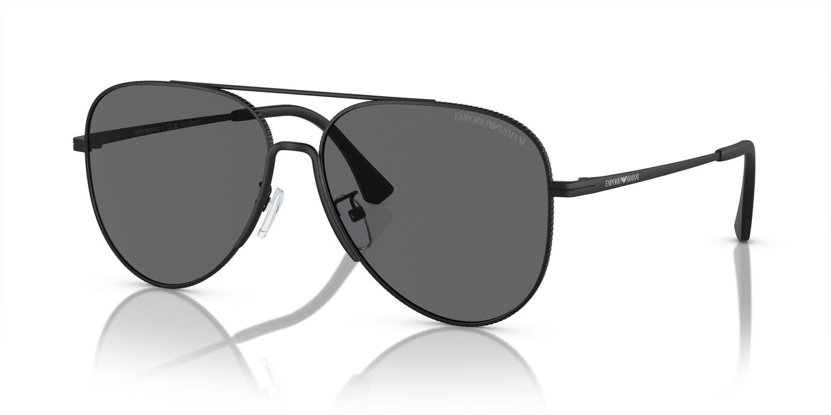Emporio Armani  0EA2149D 300181 60 Matte Black/ Polarized Grey 60 / Polycarbonate / Metal / Metal