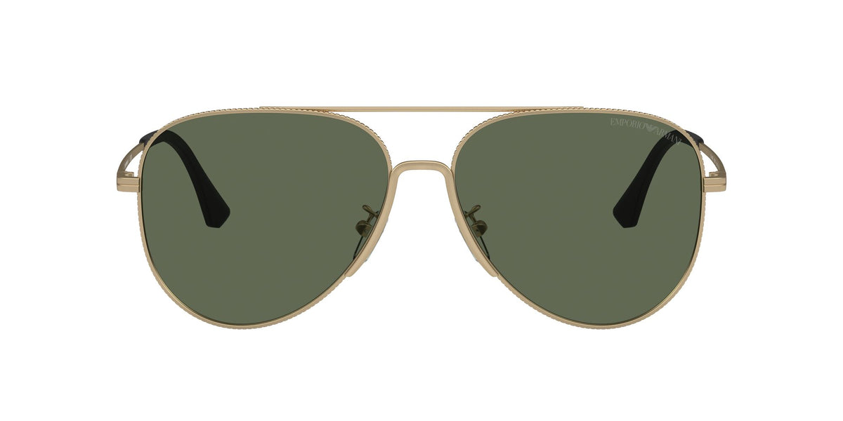 Emporio Armani  0EA2149D 300271 60 Matte Pale Gold/ Dark Green 60 / Polycarbonate / Metal / Metal