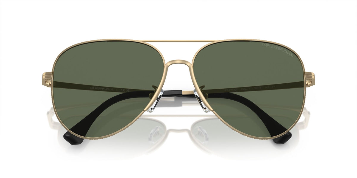 Emporio Armani  0EA2149D 300271 60 Matte Pale Gold/ Dark Green 60 / Polycarbonate / Metal / Metal