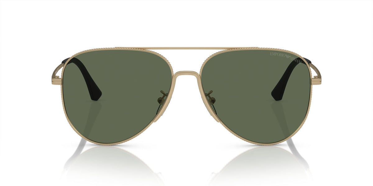 Emporio Armani  0EA2149D 300271 60 Matte Pale Gold/ Dark Green 60 / Polycarbonate / Metal / Metal