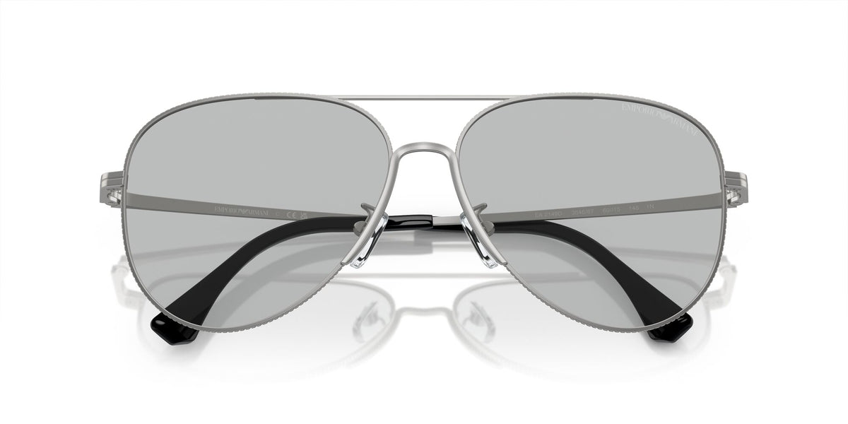 Emporio Armani  0EA2149D 304587 60 Matte Silver/ Light Grey 60 / Polyamide / Metal / Metal